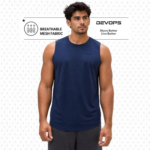 Men's Sleeveless Muscle Tank Top - 3 Pack, Moisture Wicking Activewear