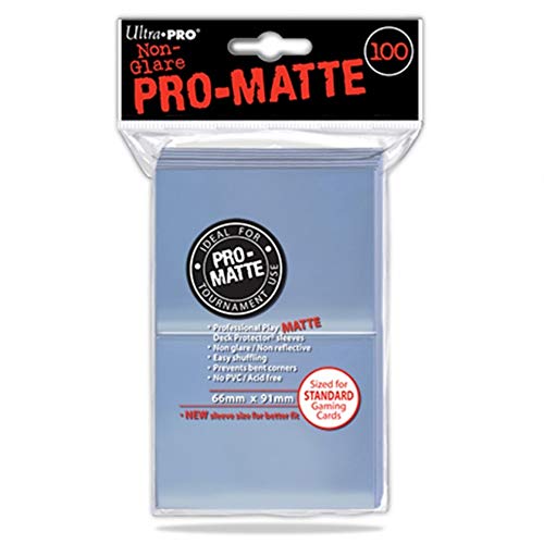 Standard Matte Card Sleeves - 100 Pack, Clear Protection