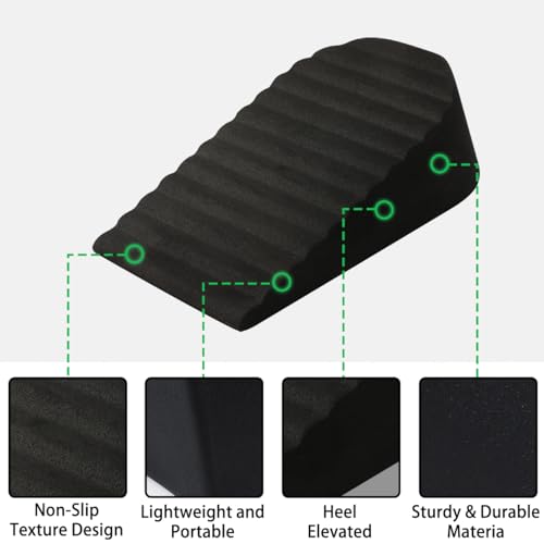 SEWD Non-Slip Squat Wedge Block for Elevated Heel Squats & Leg Exercises
