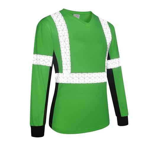 Women Safety Shirt,High Reflective T Shirt for Woman with Unusual Reflective Pattern,Short Sleeve Breathable
