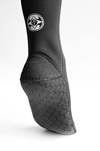 Skyone 3mm Neoprene Water Fin Socks for Diving & Snorkeling - Medium Black