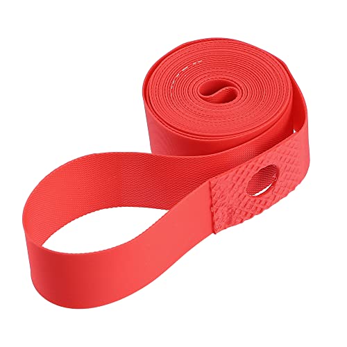 700C Bike Rim Tape - Red PVC Inner Tube Protection Strip Pair
