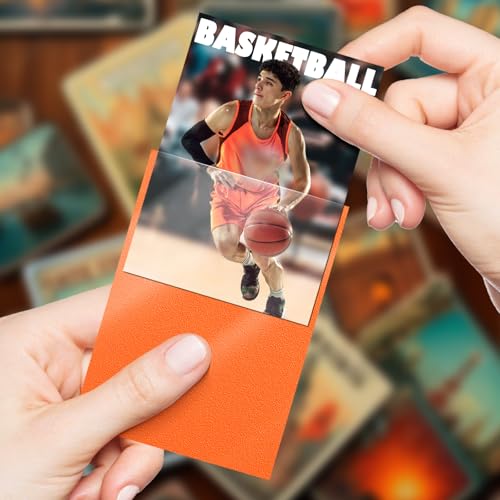 100 Count Orange Matte Card Sleeves for Trading Cards