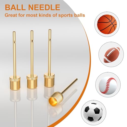 18-Piece Presta to Schrader Valve Adapter Kit with Pump Needles and Caps