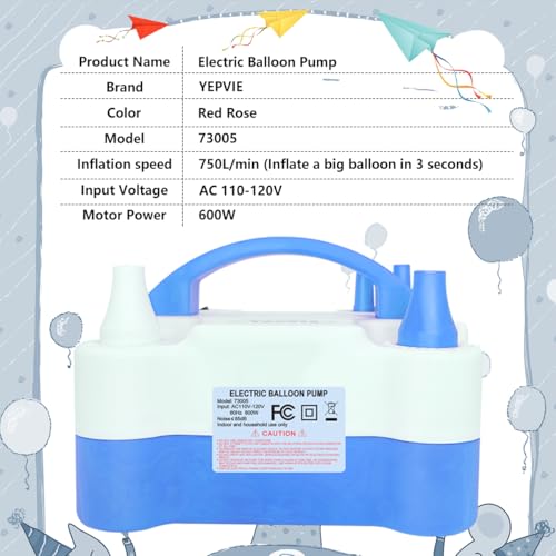 Portable Electric Balloon Pump with 14 Arch Kits - Fast Inflator