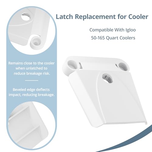Cooler Latch Replacement Set for Igloo Coolers - 50-165 Qt (2 Pack)