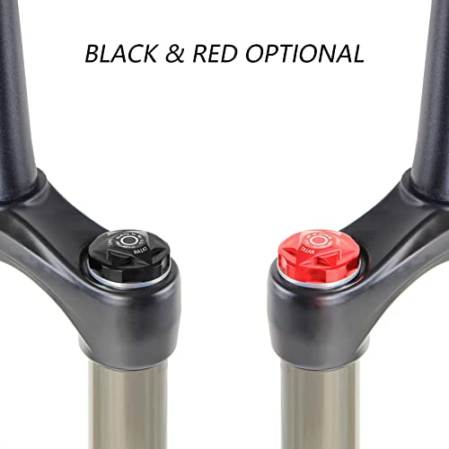 Bicycle Front Fork Air Valve Cap Cover - Black