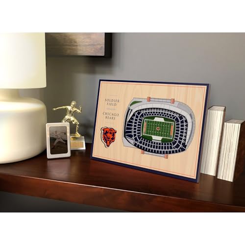 Chicago Bears 3D Stadium Display - Unique Desktop Decor