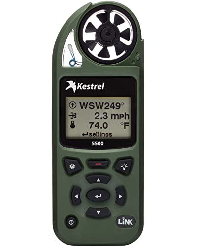 Kestrel 5500 Weather Meter with Bluetooth LiNK & Vane Mount - Olive Drab