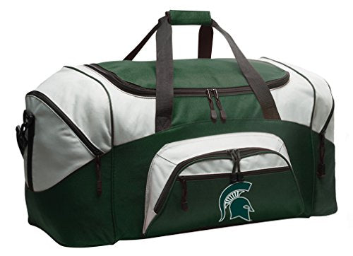 Large MSU Spartans Duffel Bag - Green Travel & Gym Bag