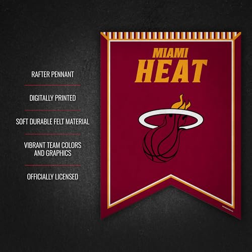 Miami Heat NBA Basketball Pennant - 18" x 24" Felt Banner