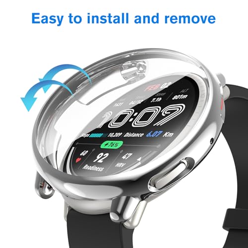 Soft TPU Screen Protector Case for Amazfit Active 2 - 3 Pack