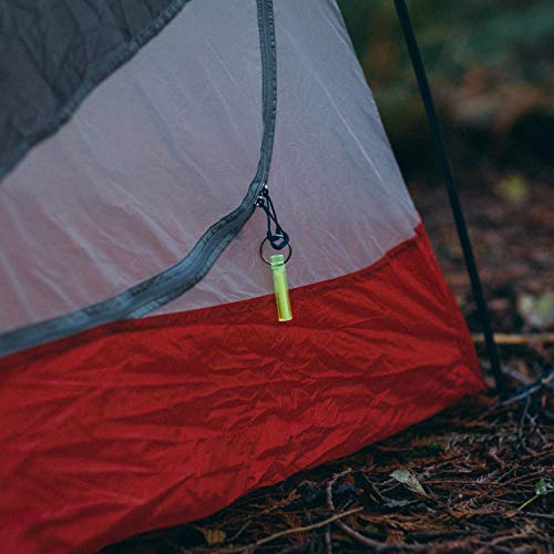 Glow-in-the-Dark Keychain - 2” Rechargeable UV Mini - Clear