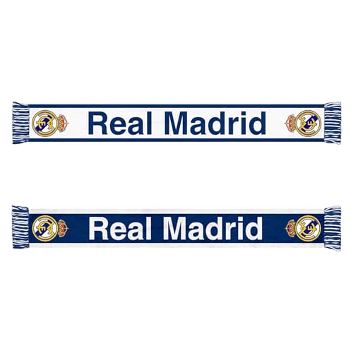 Real Madrid CF Soccer Scarf - Unisex Adult - Navy