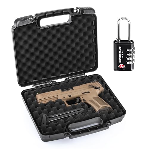 9mm Hard Gun Case with TSA Lock - Portable Handgun Storage