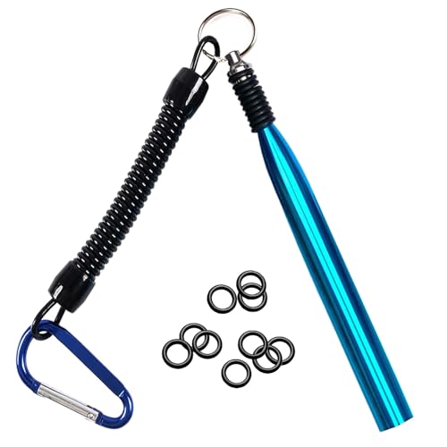 Wacky Rig Tool Kit with 10 O-Rings - Blue Fishing Rigging Tool