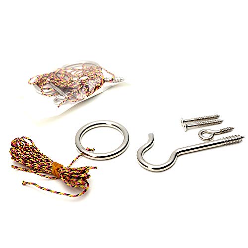 DIY Hook and Ring Toss Game Kit - Heavy-Duty Hardware Included