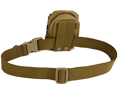 Adjustable Tactical Belt - Heavy Duty Nylon with MOLLE System - Black