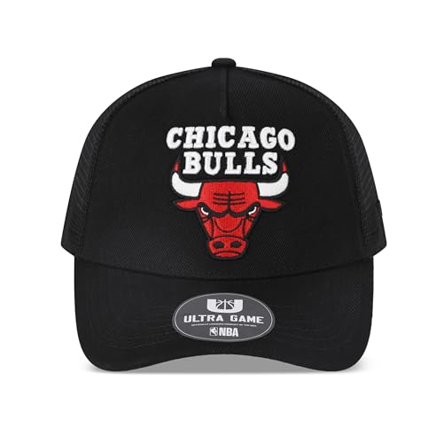 Chicago Bulls Official NBA Trucker Baseball Cap Hat - All Around The World Snapback