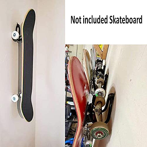 Adjustable Skateboard Wall Rack - Vertical & Horizontal Storage