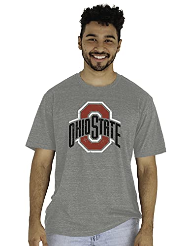 Ohio State Buckeyes Tri-Blend T-Shirt - X-Large Heather Gray