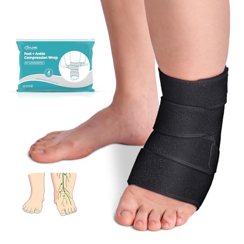 Sylong X-Large Wide Swollen Foot & Ankle Edema Compression Wrap Brace