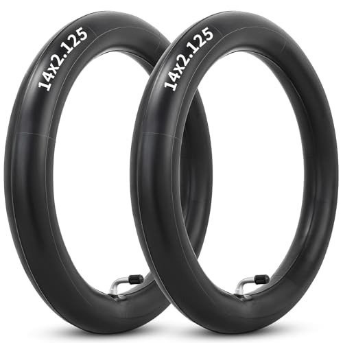 Heavy-Duty 14x2.125 Inner Tubes for Electric Scooters & E-Bikes - 2 Pack