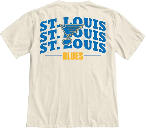 St. Louis Blues NHL Unisex T-Shirt Ivory Medium Officially Licensed