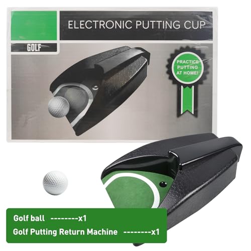 Indoor Golf Ball Return Putting Unit - Automatic Practice Hole for Golf Training
