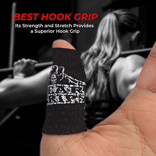 Bear Grips Black Weightlifting Tape | Thumb and Wrist Support, 3-Pack