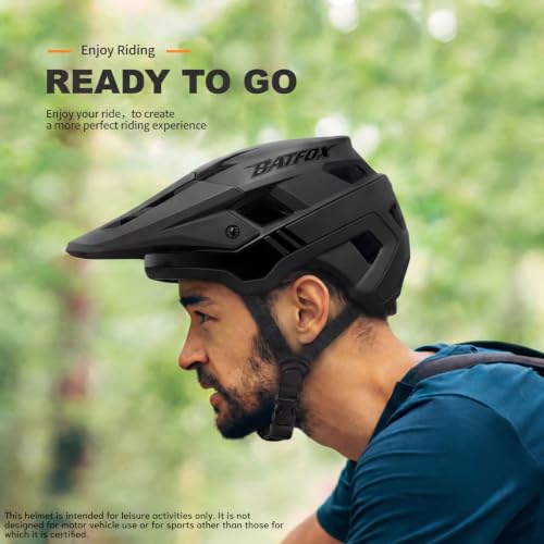 Mountain Bike Helmet for Men & Women - Adjustable M (54-57CM) with Visor