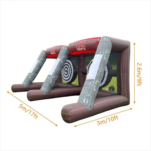 Inflatable Axe Throwing Game - Double Axe Toss Target Set