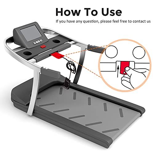 Treadmill Safety Key - Red Square for Most Treadmills