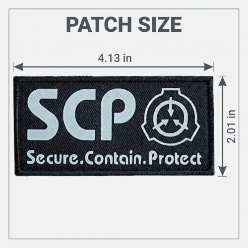 SCP Foundation Logo Luminous Tactical Patch - 4 x 2 Inches