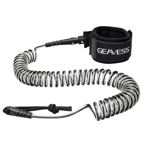 Coiled SUP Leash - 11 FT Lightweight Paddleboard Leash