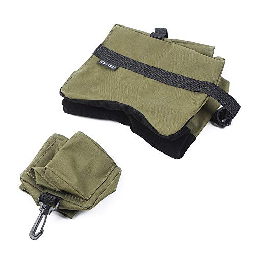 Shooting Rest Bag - Unfilled Rifle Gun Rest Bag - Army Green