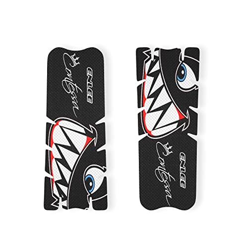 ENLEE Mountain Bike Frame Protectors for Crankset & Handlebar 14x5.5cm Black - Pair