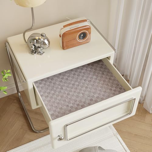 CRE8TIVE Non-Textured Rattan Wallpaper Peel and Stick Taupe Grey Faux Woven Pattern Rattan Contact Paper for Cabinets Dresser Nightstand Cane Weaving Wallpaper Vinyl Roll for Bedroom Bathroom 12"x80"