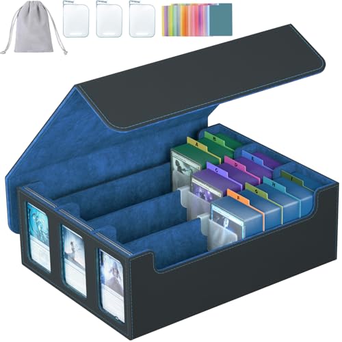 3-Row Trading Card Storage Box for 2400+ Cards with Dividers