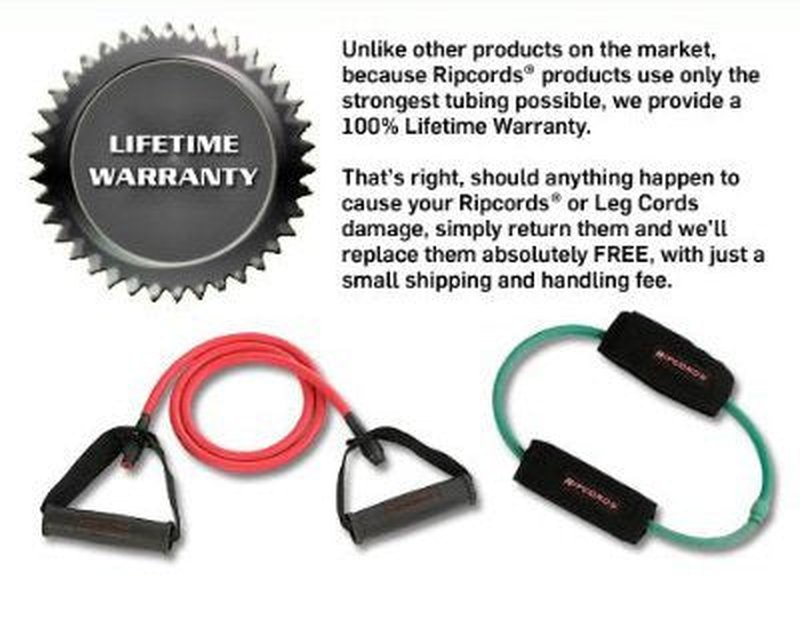 Ripcords Legcords Resistance Exercise Bands: Green Leg Cord