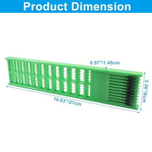 Fishing Hook Holder - Dual-Side ABS Plastic, 20-Position, Blue & Green