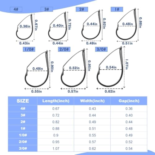 Weedless Wacky Rig Hooks - 25 Pack for Bass Fishing