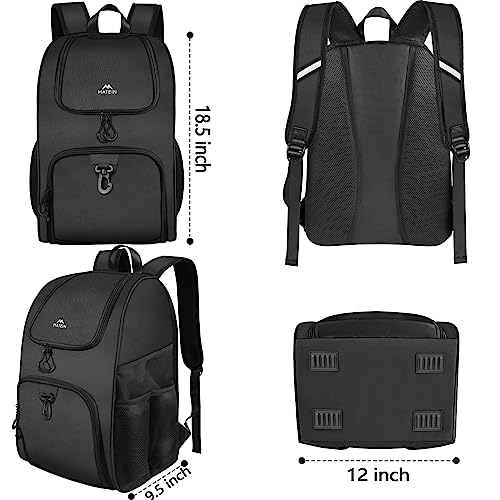 MATEIN Black Basketball Bag with Ball Holder & Shoe Compartment - Sports Backpack