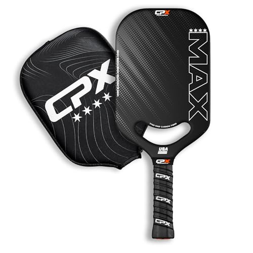 CPX MAX Carbon Fiber T700 Pickleball Paddle - Black Series