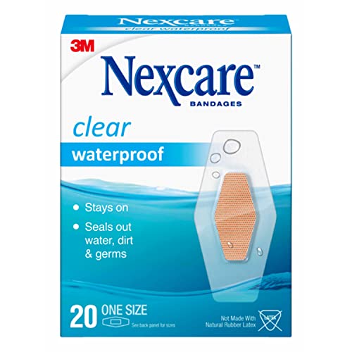 Waterproof Clear Bandages for Minor Wounds - 20 Count