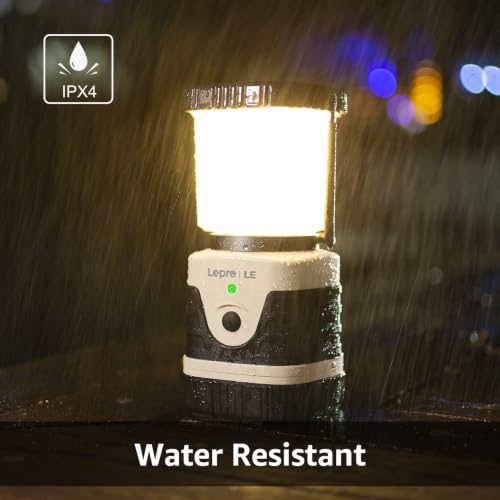 Lepro Rechargeable LED Camping Lantern 1000LM White, 4 Light Modes, Water-Resistant