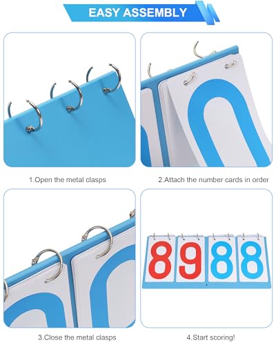 Premium Waterproof Scoreboard for Multi-Sport Games - Flip Cards
