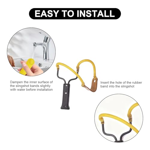 Heavy Duty Slingshot Replacement Bands - Natural Latex Rubber Tubing