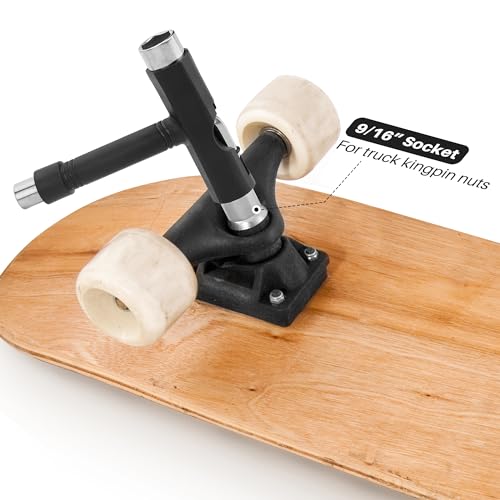 All-in-One Skateboard T-Tool with Integrated Screwdriver - Portable Wrench