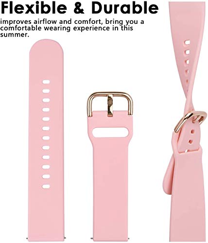 Floral Replacement Band for Fossil Gen 5E Smart Watch - Pink